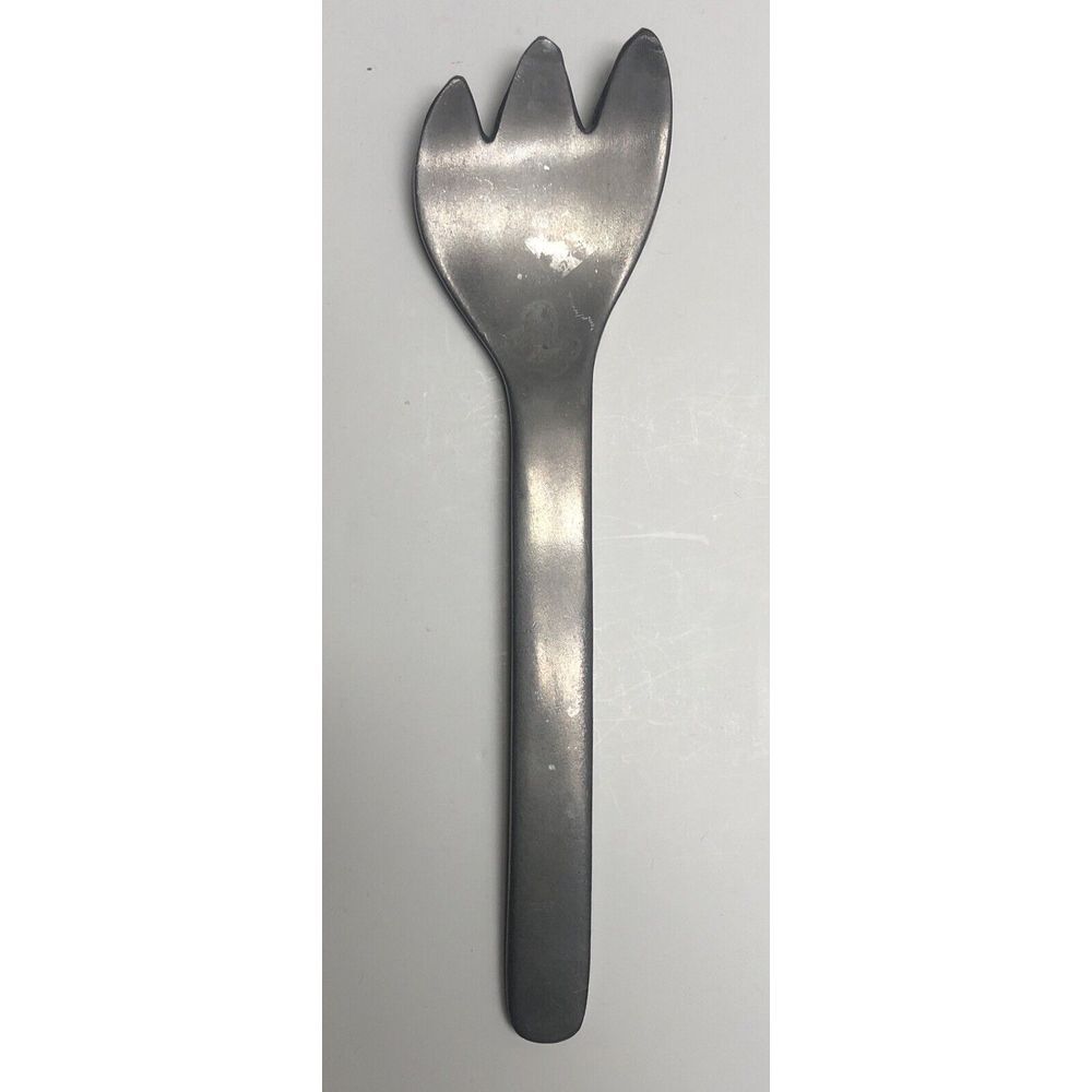 Vintage Wilton‎ Armetale Pewter Fork Salad Serving 13"